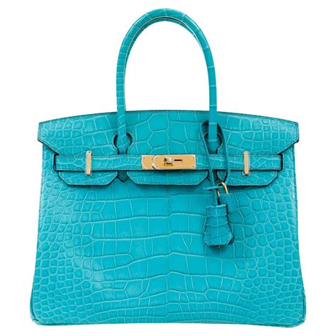 hermes turquoise birkin|Hermes Birkin crocodile bags.